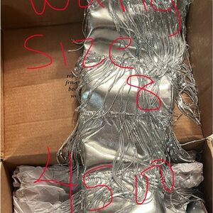 AZALEA WANG ADRIEL SILVER FRINGE BOOT